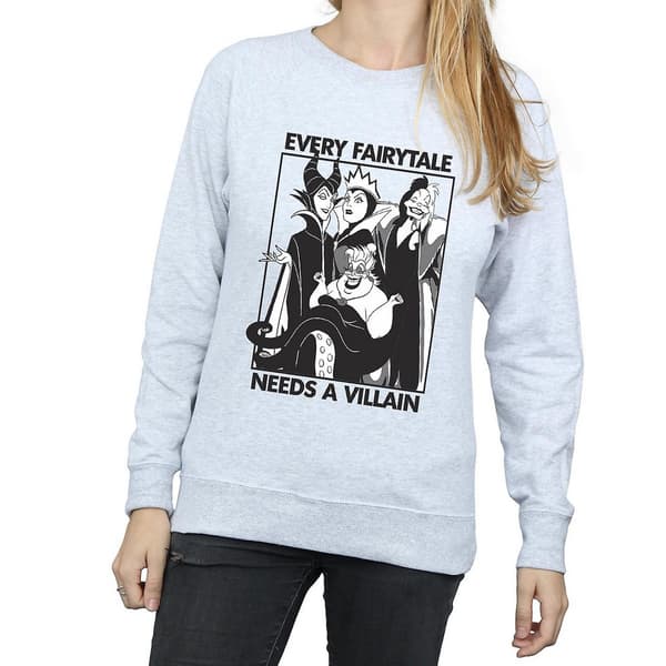 Disney Womens/Ladies Every Fairy Tale Needs A Villain Sweatshirt