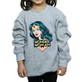 Miniatyrbillede 3 af 5: Wonder Woman Girls Head Cotton Sweatshirt