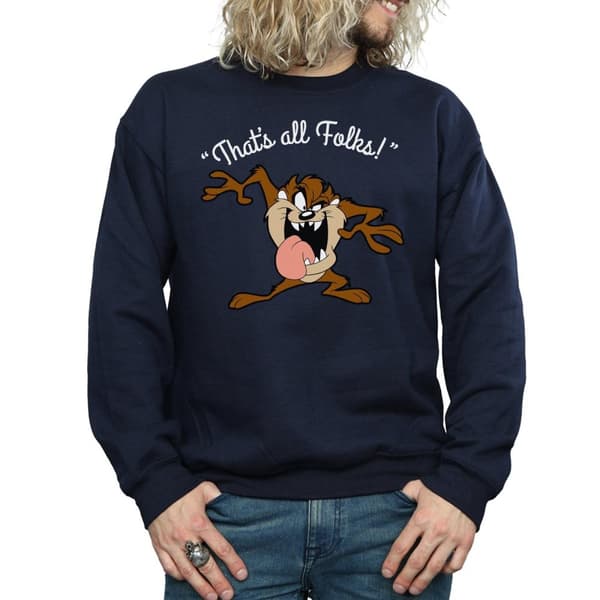 Looney Tunes Mens That´s All Folks Taz Sweatshirt