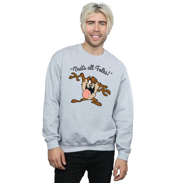 Looney Tunes Mens That´s All Folks Taz Sweatshirt
