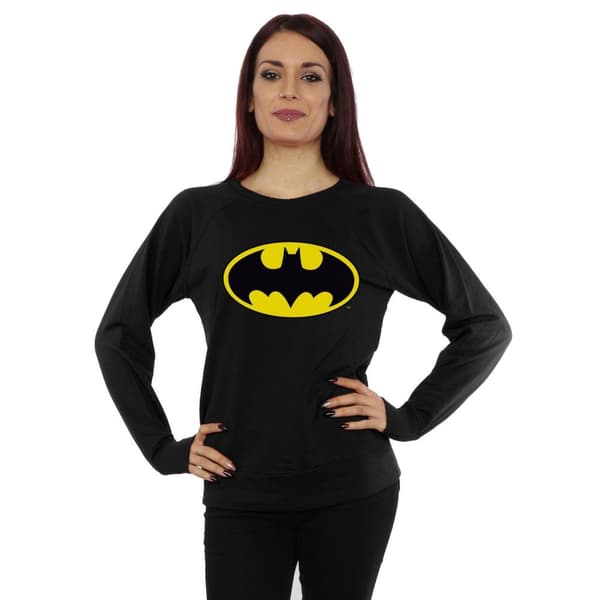 Batman Sweatshirt i bomull med logotyp, dam/dam