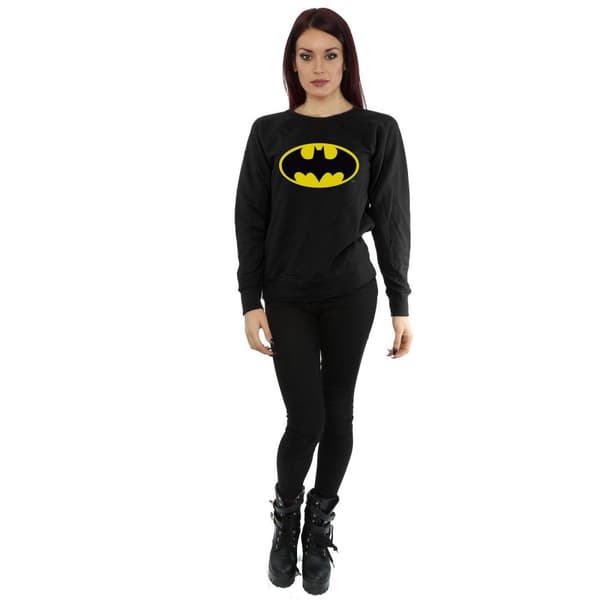 Batman Sweatshirt i bomull med logotyp, dam/dam