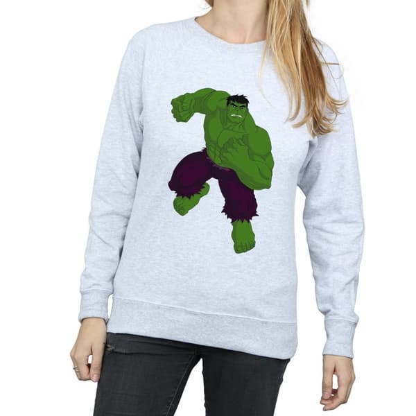 Hulk Womens/Ladies Heather Sweatshirt