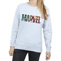 Pikkukuva 2 / 4: Marvel Womens/Ladies Infill Logo Heather Sweatshirt
