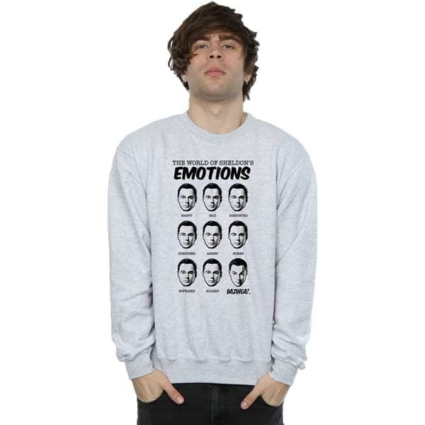 The Big Bang Theory Mens Sheldon Emotions Sweatshirt