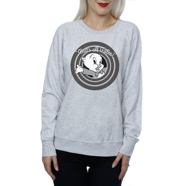 Looney Tunes Womens/Ladies That´s All Folks Porky Pig Sweatshirt