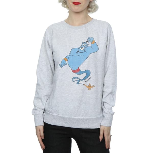 Aladdin Womens/Ladies Classic Genie Heather Sweatshirt