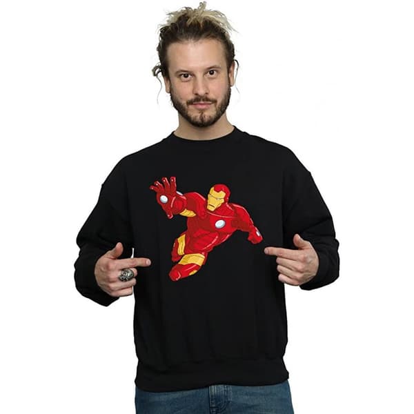 Iron Man Simple bomullströja för herrar