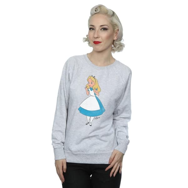 Alice In Wonderland Womens/Ladies Classic Heather Sweatshirt