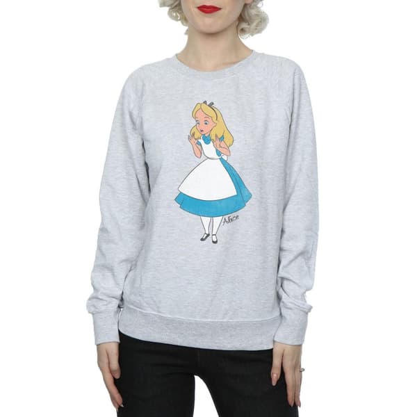 Alice In Wonderland Womens/Ladies Classic Heather Sweatshirt