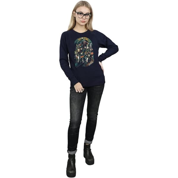 Avengers Infinity War Womens/Ladies Team Cotton Sweatshirt