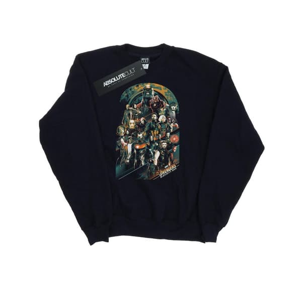 Avengers Infinity War Womens/Ladies Team Cotton Sweatshirt