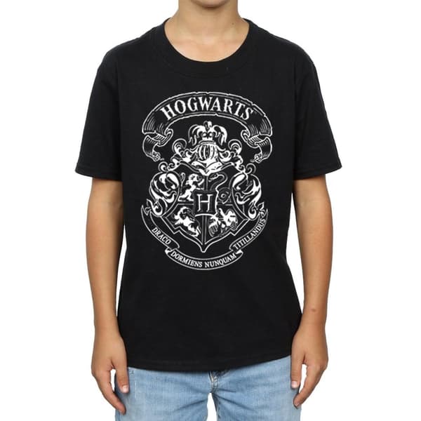 Harry Potter Pojkar Hogwarts Crest T-shirt i bomull
