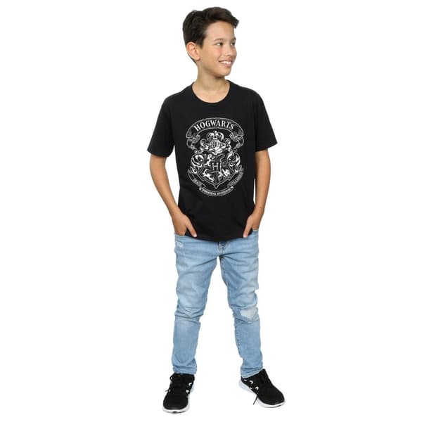 Harry Potter Pojkar Hogwarts Crest T-shirt i bomull