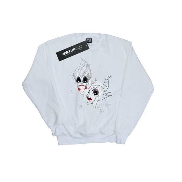 Disney Womens/Ladies Wicked Women Sweatshirt White XXL