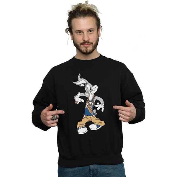 Looney Tunes Mens Rapper Bugs Bunny Sweatshirt
