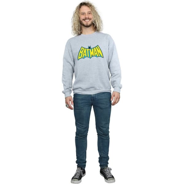 Batman Sweatshirt med retrologga för herrar