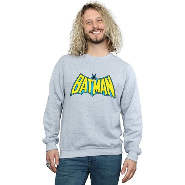 Batman Sweatshirt med retrologga för herrar