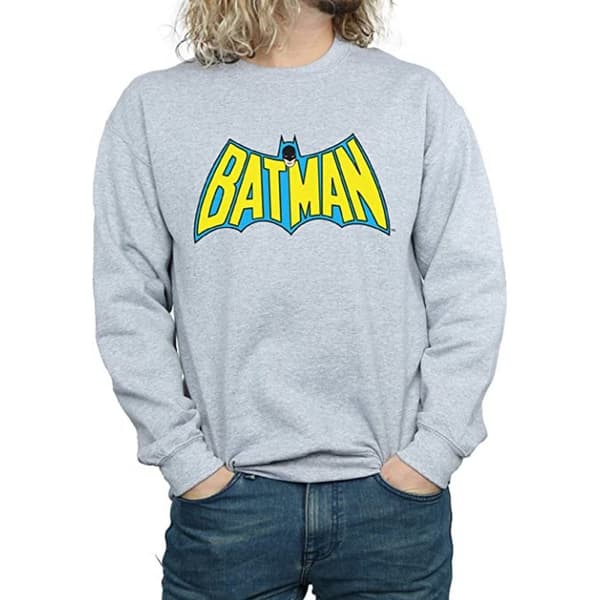 Batman Sweatshirt med retrologga för herrar