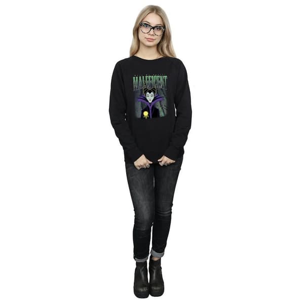 Sleeping Beauty Womens/Ladies Maleficent Montage Cotton Sweatshirt