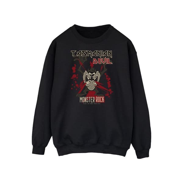 Looney Tunes Womens/Ladies Monster Rock Tasmanian Devil Sweatshirt