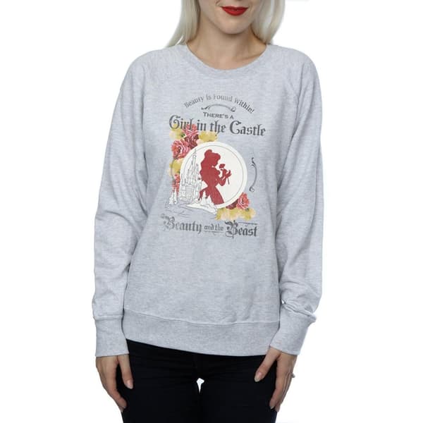 Beauty And The Beast Womens/Ladies Girl In The Castle Sweatshirt