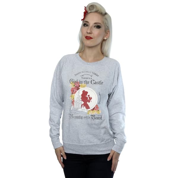 Beauty And The Beast Womens/Ladies Girl In The Castle Sweatshirt