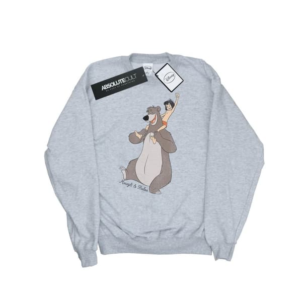 Jungle Book Mens Classic Mowgli And Baloo Cotton Sweatshirt