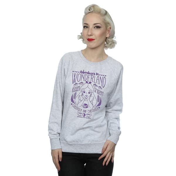 Alice In Wonderland Dam/Tjej Adventures Sweatshirt i värmande ljung