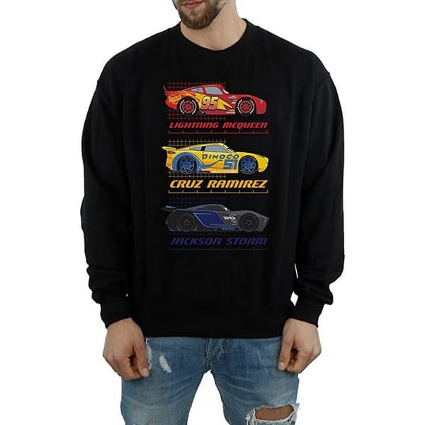 Cars Mens Racer Profile Cotton Sweatshirt