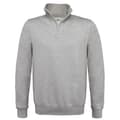 Miniatyrbild 1 av 2: B&C ID.004 Sweatshirt med kvarts dragkedja i bomull för herrar