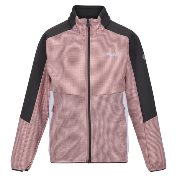 Regatta Childrens/Kids Highton II Fleece Jacket Dusky Rose/Seal Grey 15-16 Years