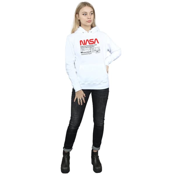 NASA Womens/Ladies Space Shuttle Hoodie