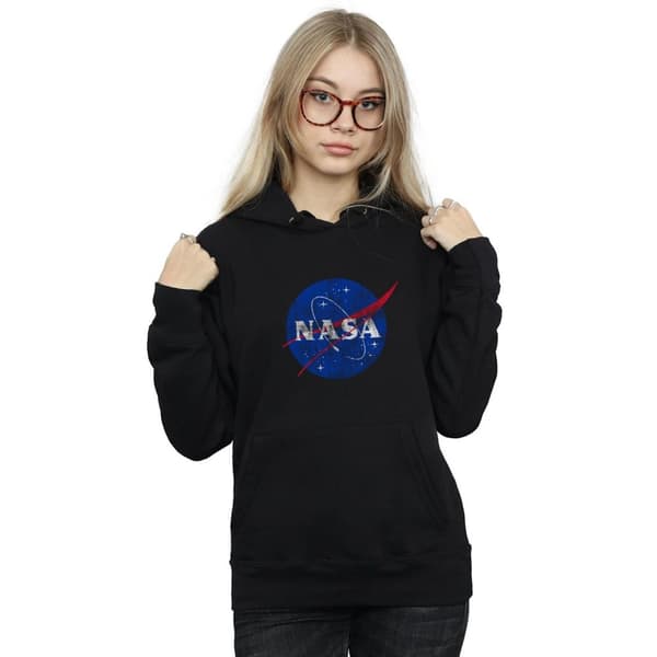 NASA Insignia Distressed-hoodie för damer/kvinnor