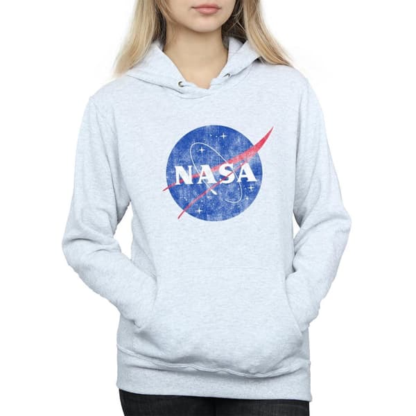 NASA Insignia Distressed-hoodie för damer/kvinnor