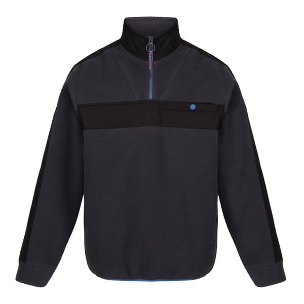 Regatta Mens Vintage Fleece Top Seal Grey/Black 3XL