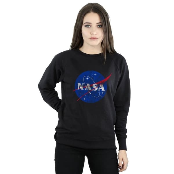 NASA Dam/Tjej Insignia Sweatshirt med tryck