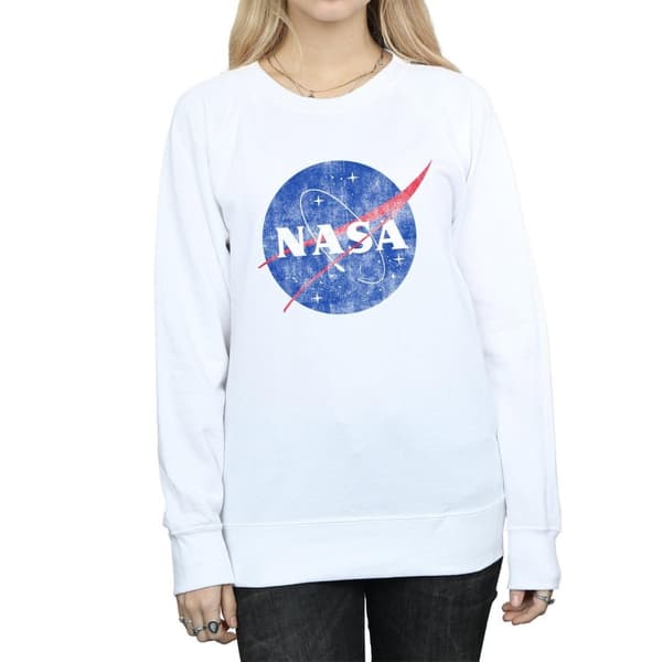NASA Dam/Tjej Insignia Sweatshirt med tryck