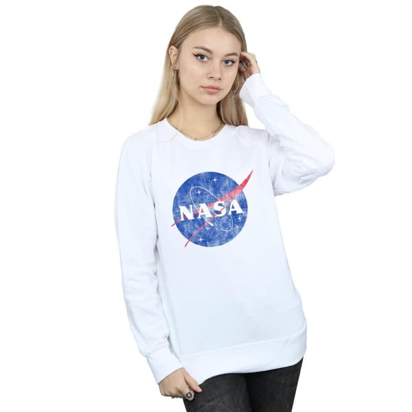 NASA Dam/Tjej Insignia Sweatshirt med tryck