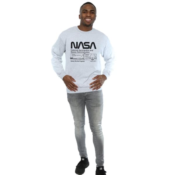 NASA Mens Space Shuttle Sweatshirt