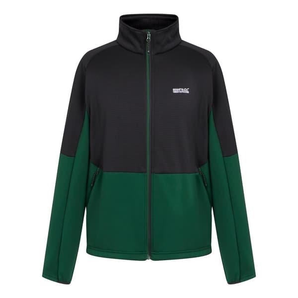 Regatta Highton IV fleecejacka med hel dragkedja för herrar Eden/Black L