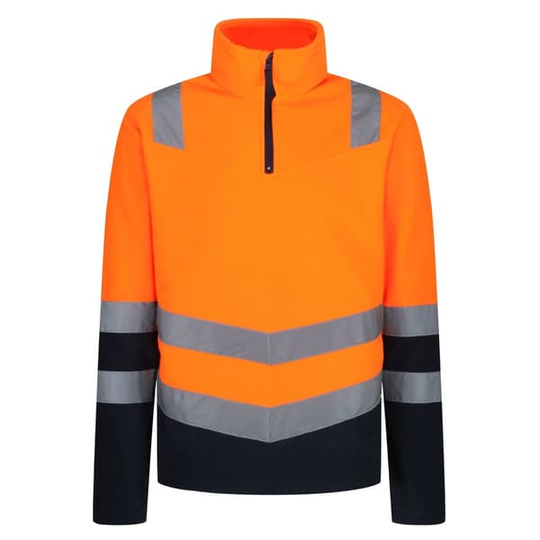Regatta Mens Pro 220 Hi-Vis Fleece Top