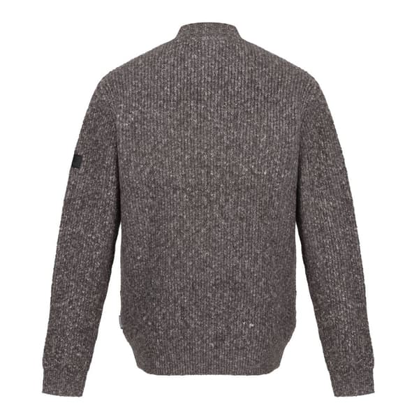 Regatta Mens Solomon Marl Knitted Zip Neck Sweatshirt