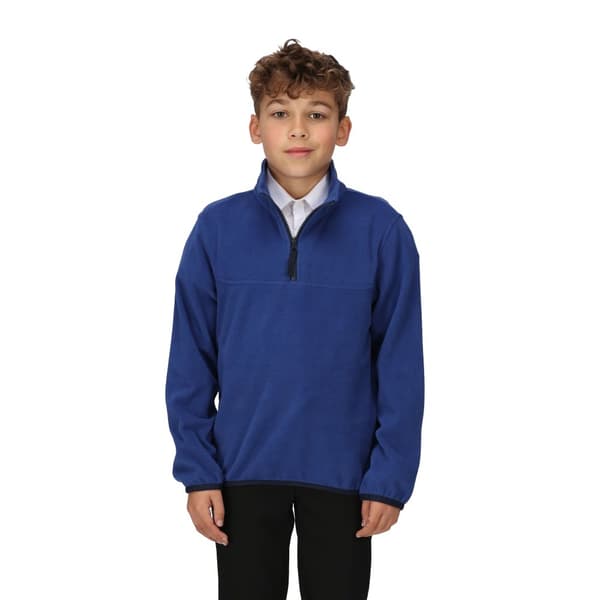 Regatta Childrens/Kids Microfleece Half Zip Fleece New Royal 7-8 Years