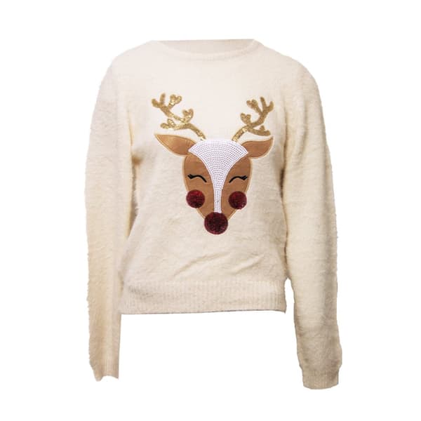 Brave Soul Womens Have A Merry Christmas Reindeer Jumper