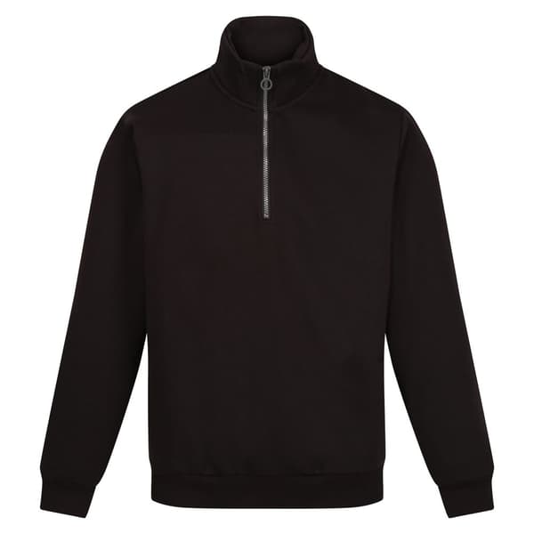 Regatta Mens Pro Quarter Zip Sweatshirt Black XXL