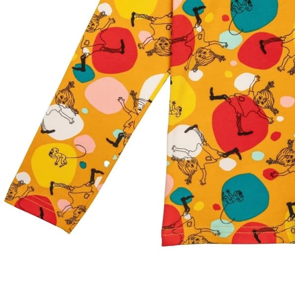 Pippi Langstrømpe Wheeling sweater orange
