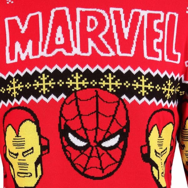 Marvel Unisex Adult Faces Knitted Sweatshirt