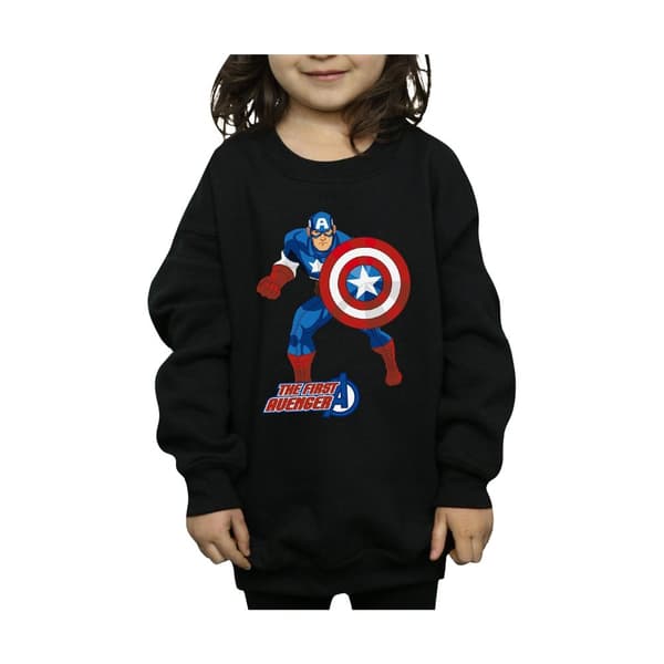 Marvel Sweatshirt för flickor med Captain America The First Avenger