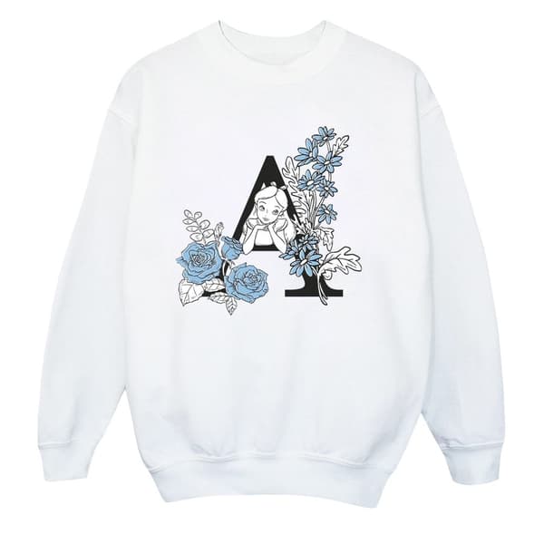 Disney Pojkar Alice i underlandet - tröja med bokstav A Sports Grey 3-4 Years